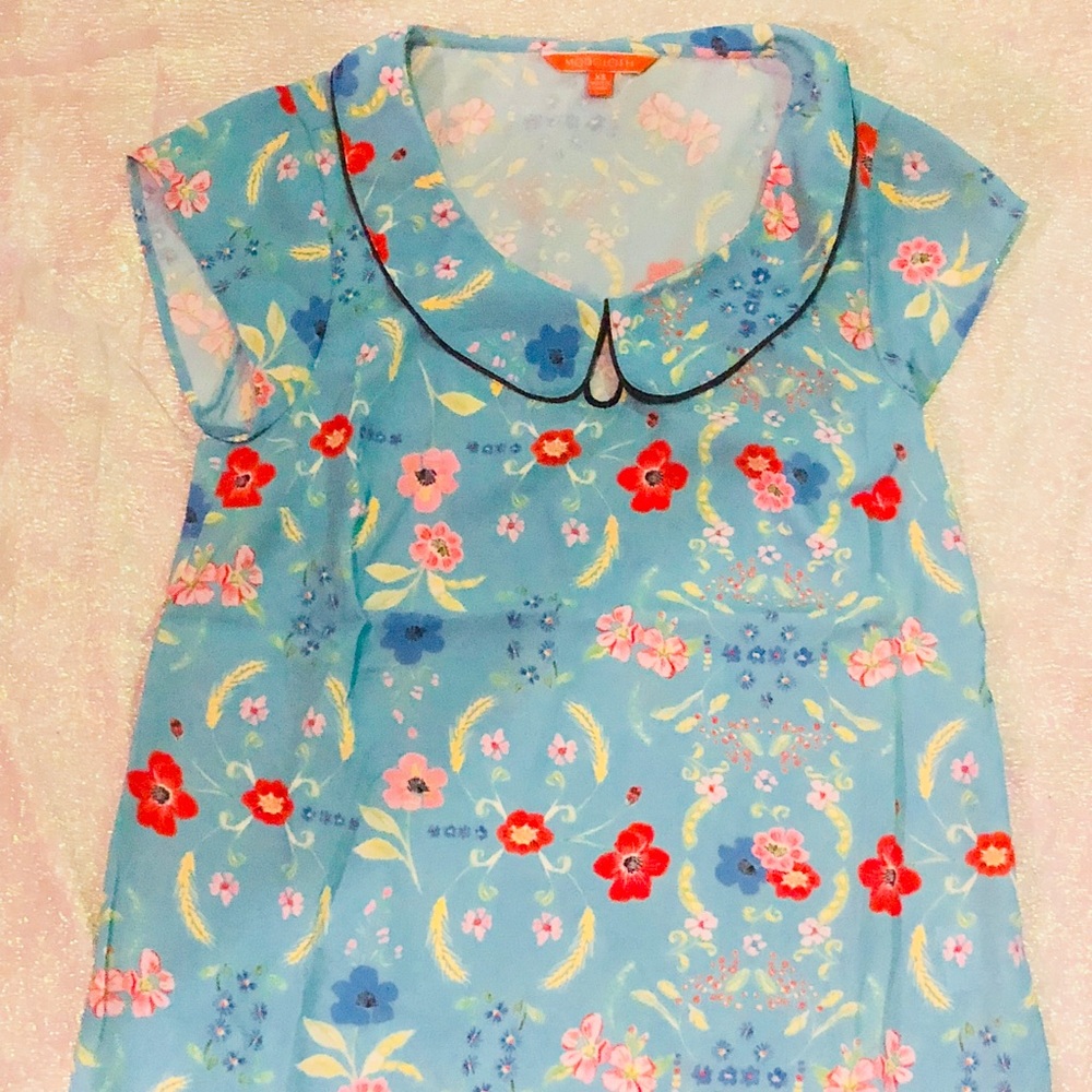 Super sale ⚡️ ModCloth Fun Floral Top 🌸💐🐇